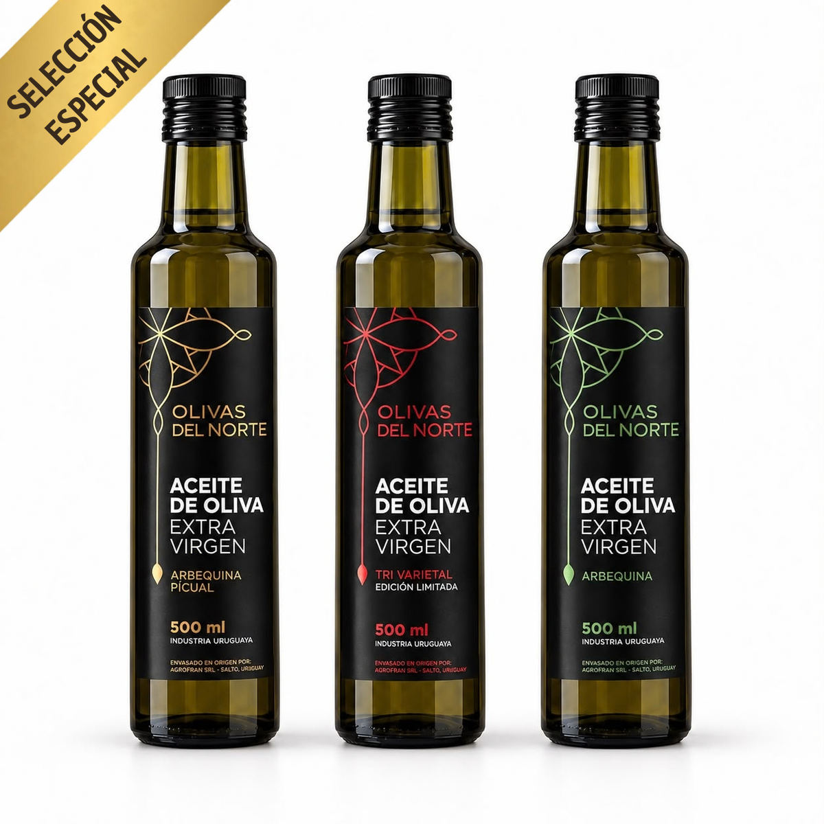 Combo 3 botellas de 500 ml – 3 variedades